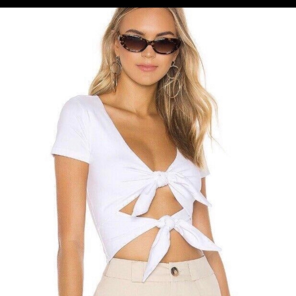 Superdown Britney Double Bow Top